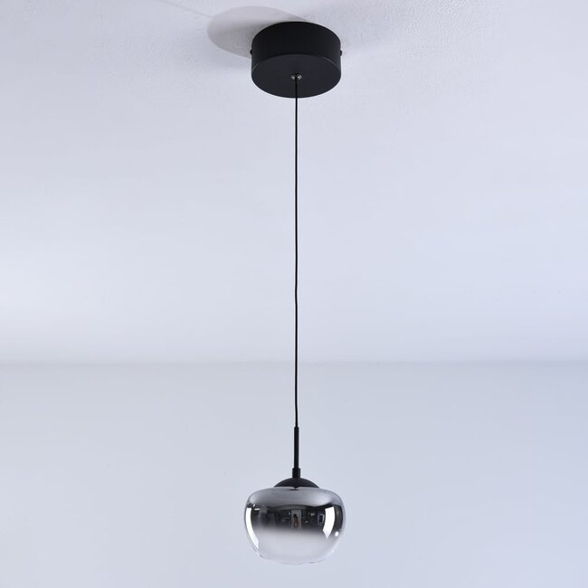 3-step dimmable pendant light Florine - smoked gradient glass
