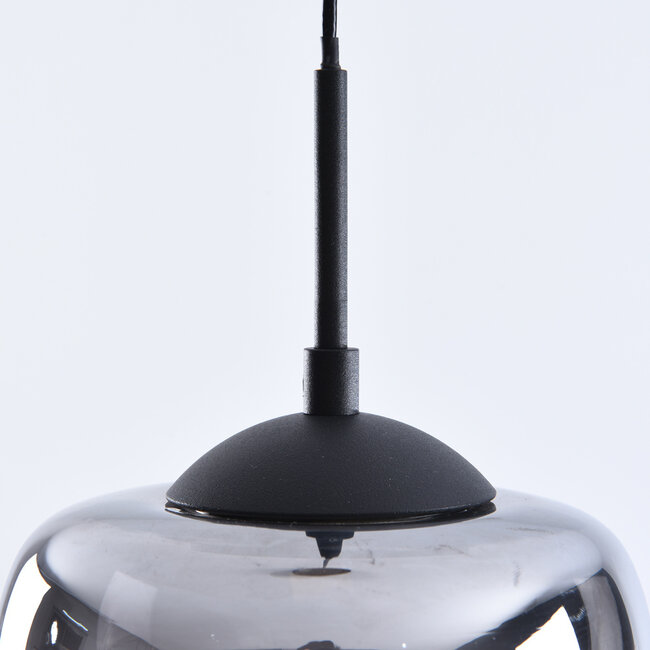 Florine pendant lamp in smoked glass with gradient and 3-step dimmable LEDs