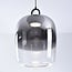3-step dimmable pendant light Melody - elongated smoked glass