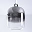 3-step dimmable pendant light Melody - elongated smoked glass