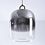Pendant light with gradient smoked glass and 3-step dim - Melody