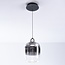 3-step dimmable pendant light Melody - elongated smoked glass