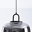 3-step dimmable pendant light Melody - elongated smoked glass
