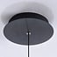 3-step dimmable pendant light Melody - elongated smoked glass