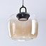 Amber glass pendant lamp with gradient Zahra - 3-step dimmable