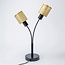 Luxury table lamp gold, 2-bulb - Altin