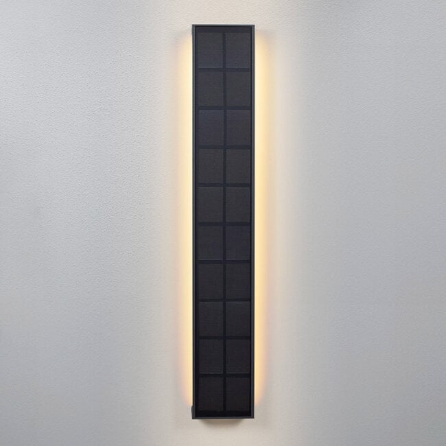 Dimmable solar outdoor wall light Dorien - anthracite