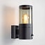 Outdoor wall light Toulon with sensor - stainless steel