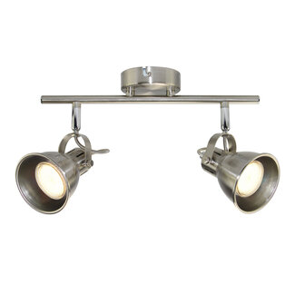 Black with Golden ceiling lamp, 2-light - Alden