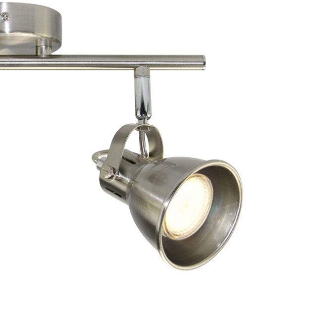 Black with Golden ceiling lamp, 2-light - Alden