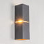 Modern wall lamp Zev in black and gold