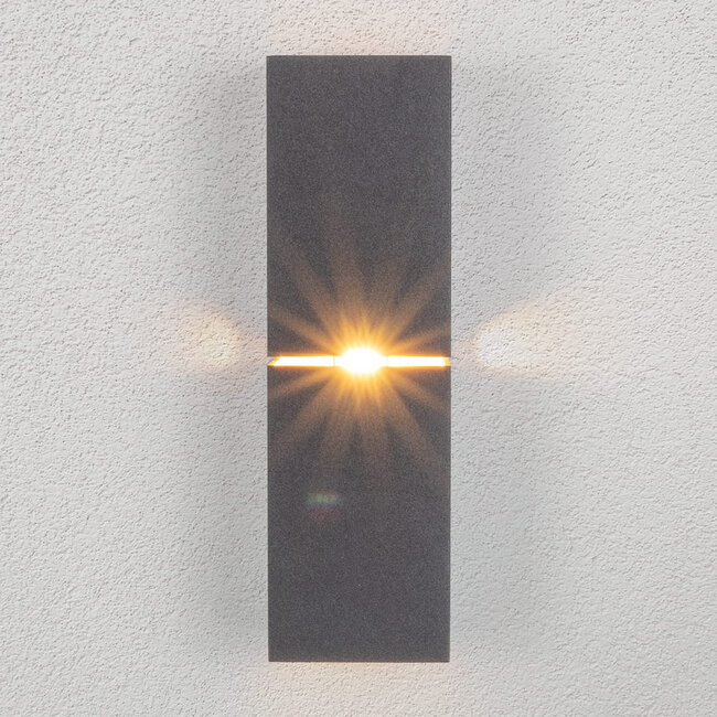 Modern wall lamp black with gold - Zev