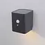 Solar outdoor wall light with sensor - Anzia