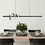 Modern pendant lamp Merle, 3-step dim - dark grey