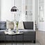 3-step dimmable pendant light Vajen - smoked glass with hemp rope
