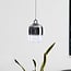 3-step dimmable pendant light Melody - elongated smoked glass