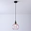 pendant light Lotte with curved glass detail
