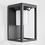 Solar wall light for outdoor use with sensor Bianca