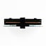 Straight connector for 1-phase track, black