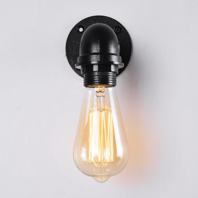 Wall light black with gold - Crane