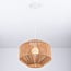 Bohemian pendant light Papel - hand-braided rope