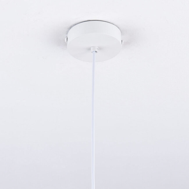 Bohemian pendant light Papel - hand-braided rope