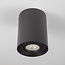 Modern round tiltable surface mounted spotlight black - Mia