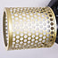 3-light ceiling light Gull - black and gold with honeycomb design