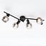 4-light ceiling light Florida - smoked glass with mirror effect