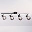 4-light ceiling light Florida - smoked glass with mirror effect