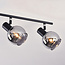 4-light ceiling light Florida - smoked glass with mirror effect