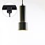Jim t1-phase track tube pendant light, black