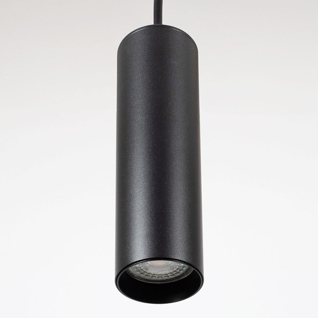 1-phase rail tube pendant lamp Simon - Black
