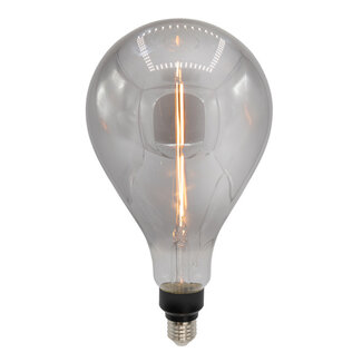 E27 dimmable filament LED lamp, Ø160mm, 7W, smoke glass