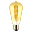 ST64 LED dimmable crossed filament bulb amber, 4.5W
