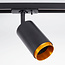 Modern single-phase track system 1.5 metre long with jade spotlights