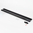 Modern 1-phase track lighting system with ceiling spotlights - Jacques