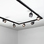 Modern single-phase track system of 3 meters with Day spots - ceiling spots