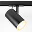 Designer 1-phase track lighting system with frosted diffuser - June