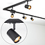 Industrial 1-phase 3-metre track lighting system with Jamie spotlights - Ceiling rail