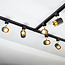 Modern single-phase track system of 3 meters with Lexi spotlights - spotlights on track