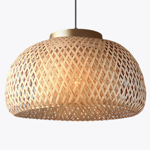 Bamboo pendant lamps