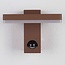 Outdoor wall light Roberto with sensor - rust brown