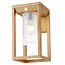 Solar outdoor wall light Lumi with sensor - wood effect