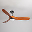 Ceiling fan with light and remote control Uccello - bronze with oak blades