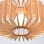 Wooden pendant light Inzai - round