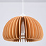 Round wood pendant light - Ikoma