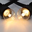 Festoon lights with LED bulbs with lens, 5m - 100m sets