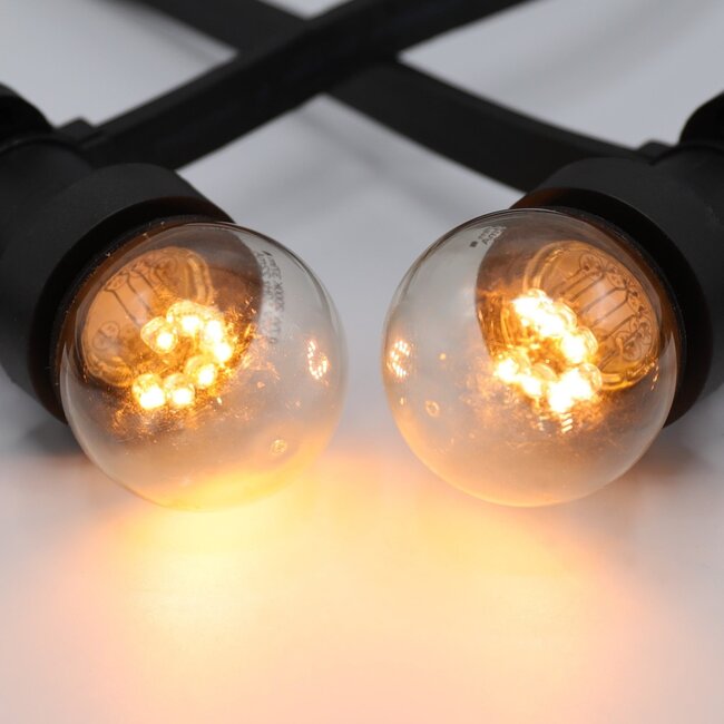 Festoon lights with raised LEDs on short filaments, 5m - 100m sets