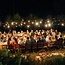 Festoon lights with dimmable LED bulbs with frosted cap, 5m - 100m sets